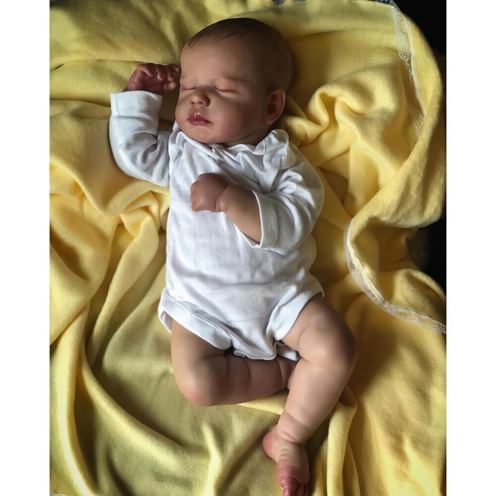 🆕20 Inches  Boy silicone vinyl head    cotton body Newbron rebron Baby Doll